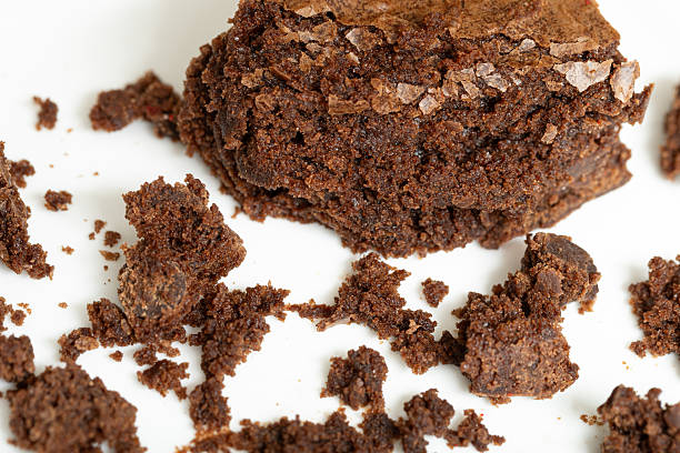 istock Brownie from above with crumbs 2251277894