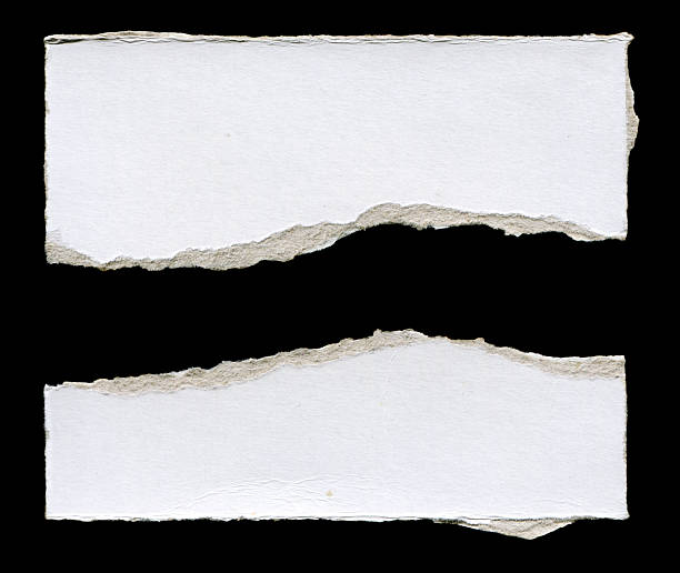 istock Cut or torn paper background textured isolated 2251281444