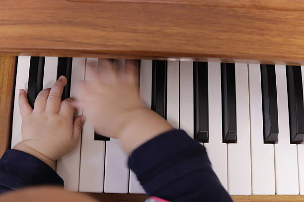 istock Little Fingers on Black and White Keys 2251282718