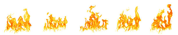 istock white background fire, flames with torches, and textures with splitting power effect, can grill red, burning with burning smoke and sparks in barbecue grill fire 2251283615
