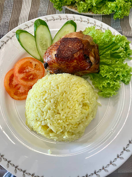 istock Yellow rice with roasted chicken 2251287896