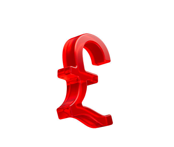 istock 3D Red British Pound symbol with a glossy surface, representing digital currency. 3d Illustration 2251288314
