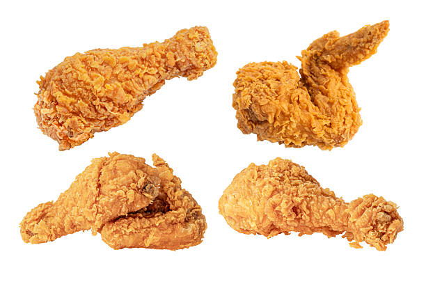 istock Fried chicken isolated on white background, junk food snack. 2251288808