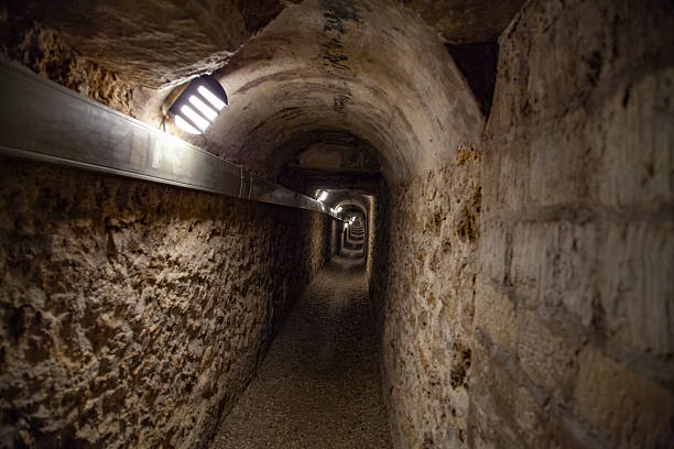 istock The Paris Catacombs as an underground cemetery. 2251289633