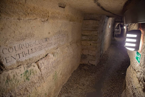 istock The Paris Catacombs as an underground cemetery. 2251289641