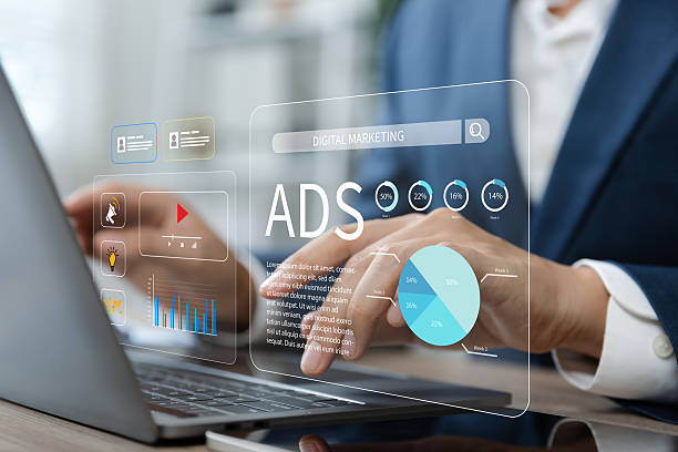 istock Businessman using laptop with Ads dashboard digital marketing strategy analysis for branding. 2251289665