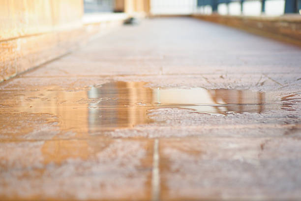 broken stone flooring