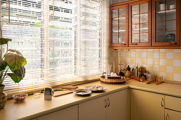 istock A modern kitchen counter is beautifully lit by the morning sunlight 2251300298