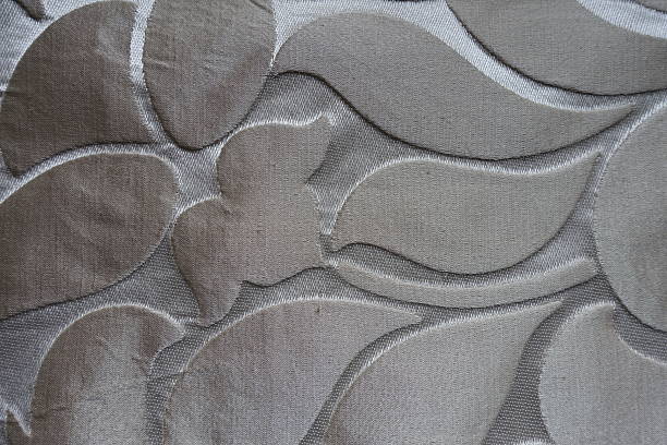 Backdrop - beige and silver single damask jacquard fabric