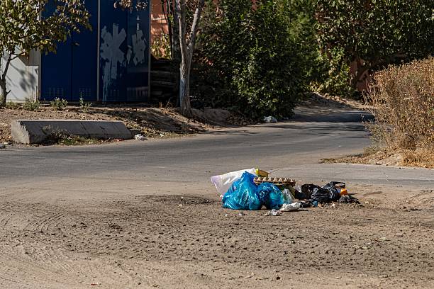 istock Litter Pile at Roadside in Urban Area 2251307845