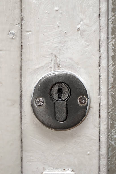 istock The keyhole on the old painted door 2251308965