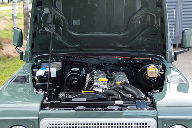 A refurbished 300tdi Land Rover Defender engine.