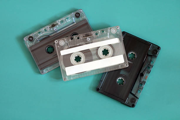 istock Three transparent cassette tapes retro audio storage 2251313743