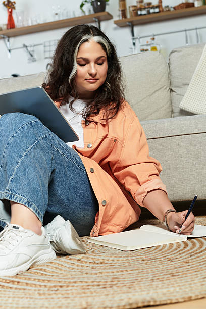 istock Creating art and writing in a cozy modern apartment with a unique perspective 2251316906