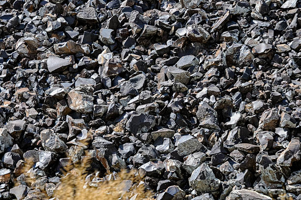 Basalt lava rocks on the surface of Mount Ararat