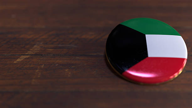 Voting Badge Featuring the Flag of Kuwait