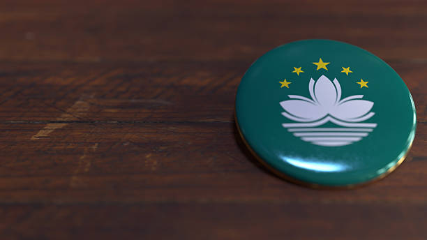 istock Voting Badge Featuring the Flag of Macau 2251318235