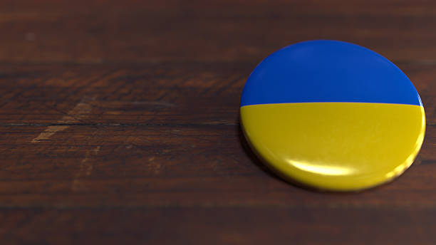 istock Voting Badge Featuring the Flag of Ukraine 2251318392