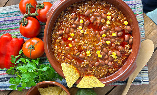 istock Mexican chili con carne and ingredients 2251318395