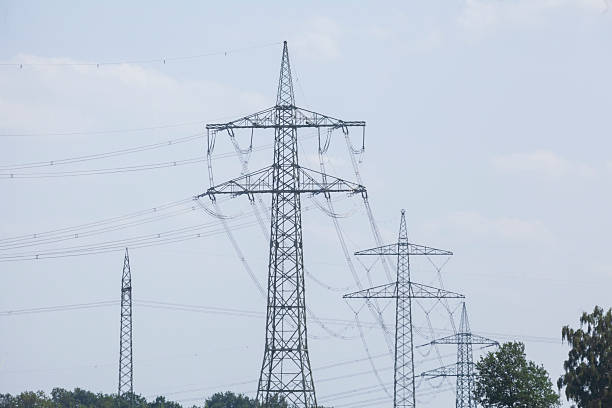 istock Electricity pylon, power supply, energy supply, Lower Saxony, Germany 2251321362