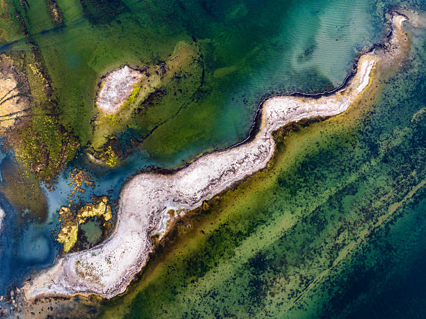 istock Dangers and droughts affecting lakes,Abstract photography, backgrounds for billboards, global climate-themed photographs. The magical beauty of colors. The colors and patterns of lakes and rivers. 2251321483
