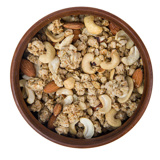 istock bowl of oatmeal with nuts, top view 2251331690
