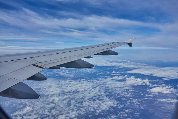 istock Aerial view from plane above clouds on Morocco 2251335702