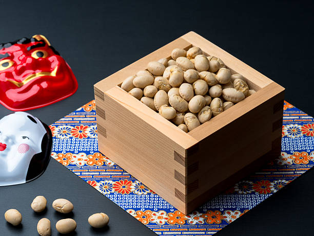 istock Image of Japanese Setsubun bean throwing. 2251338725