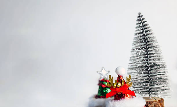 istock Minimalist Christmas Background with Snow tree 2251339226