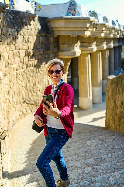 istock Tourist taking selfie in Barcelona 2251355403
