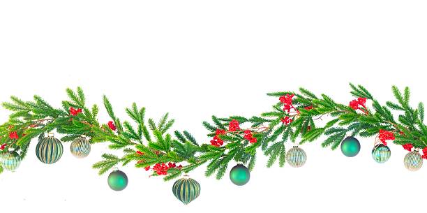 istock CHristmas garland isolated on white background 2251360686