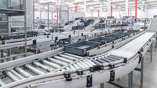 istock packing line in a logistics warehouse. conveyor belt in a modern production line 2251369327