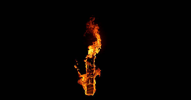 Burning tar.