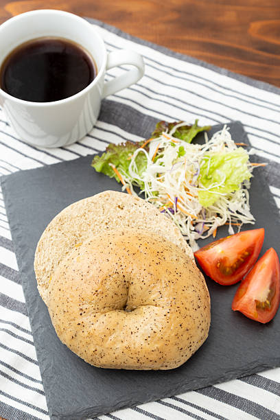 Bagel bread one plateBagel bread one plate