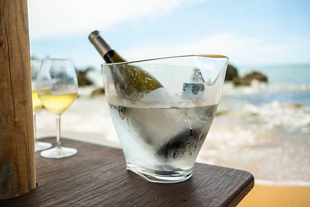 Champagne on the beach