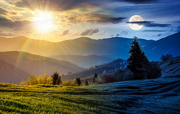 istock beautiful countryside landscape on spring equinox 2251398656