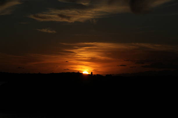 istock Dark Sunset landscape on the beach. 2251399428