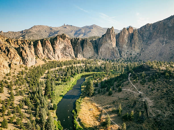 Rocky mountains at la buitrera canyon landscape, patagonia, piedra parada, languineo department, chubut province, argentina