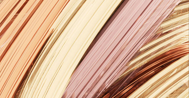 istock Glossy, shiny swirl abstract background with smooth curves and flowing motion, featuring minimalistic design 3D Rendering 2251405087