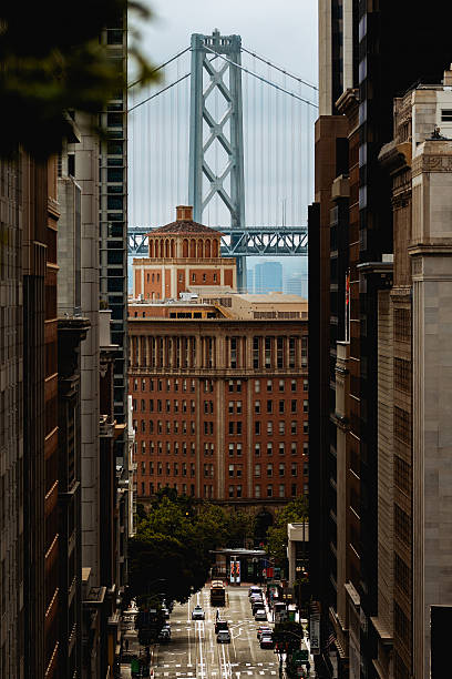 The bay bridge in San Francisco California USA.