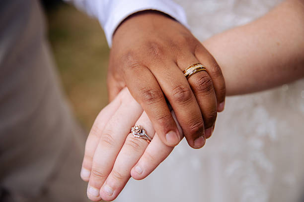istock Multiracial Wedding Hands and Rings 2251416044