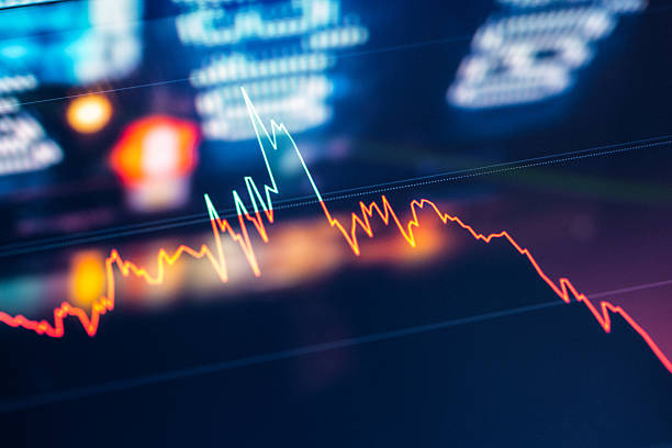 istock Stock Market Chart With Colorful Bars And Volatility Visualization 2251417175