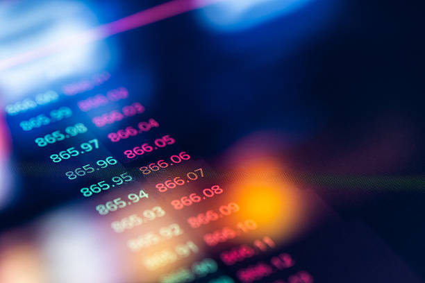 istock Currency exchange rates and charts on digital screen. Trading exchanges and fintech background 2251417772