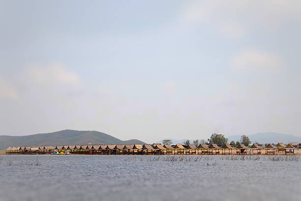 The village of Desa Wisata Sungai Sekonyer is located across the Sekonyer River from Camp Tanjung Harapan, a popular site for observing orangutans and other wildlife in their natural habitat within Tanjung Puting National Park in Central Kalimantan, Borneo, Indonesia.