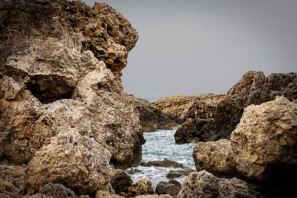 Malta photo. Rocks of Malta in the Mediterranean sea. The photo was taken in November 2025.