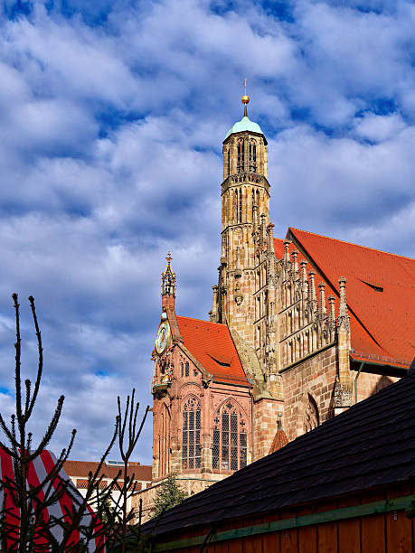 the famous Frauenkirche in Nuremberg, Germany, Franconia, Bavaria.
