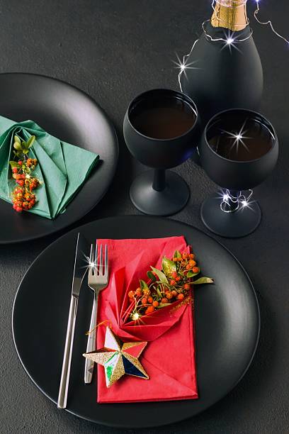 istock Christmas design with red napkin 2251442758