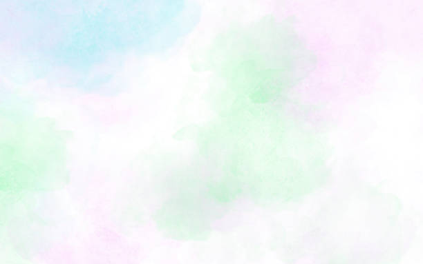 istock Pastel Watercolor Background in Pastel Colors - Bleached Color Effect 2251456063