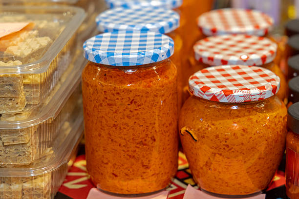 istock Jars of Ajvar 2251457261