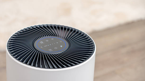 istock Modern air purifier with sleek design and control panel, enhancing indoor air quality in contemporary living spaces, promoting health and wellness 2251467632